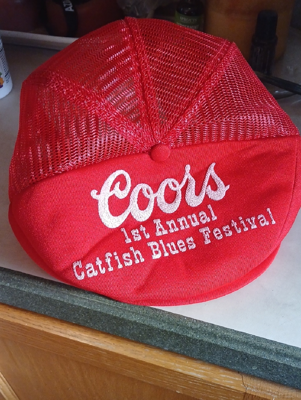 Coors Red Mesh Trucker Hat - Catfish Blues Festival